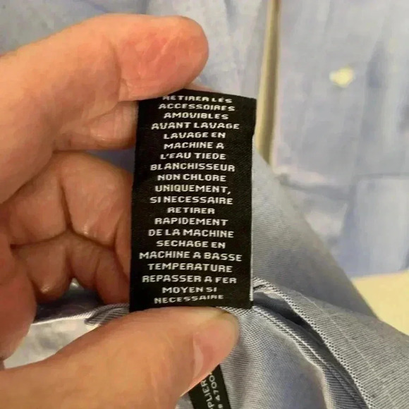 Ralph Lauren Black  Label slim fit, no iron button down shirt 32/33 - Picture 6 of 9